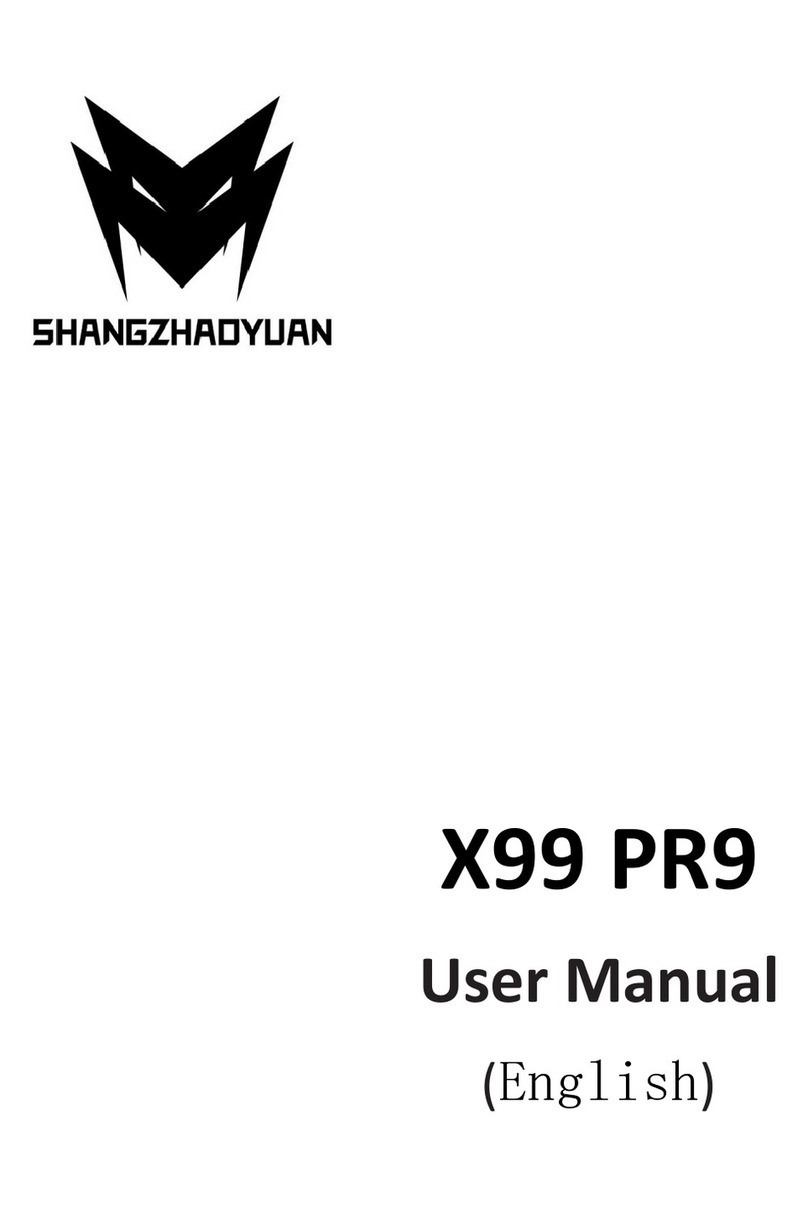 Shangzhadyuan X99 PR9 user manual