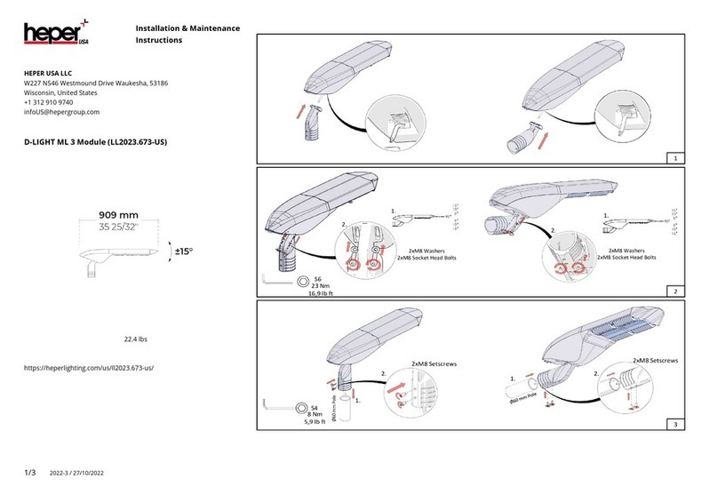HEPER D-LIGHT ML 3 Installation and operating instructions