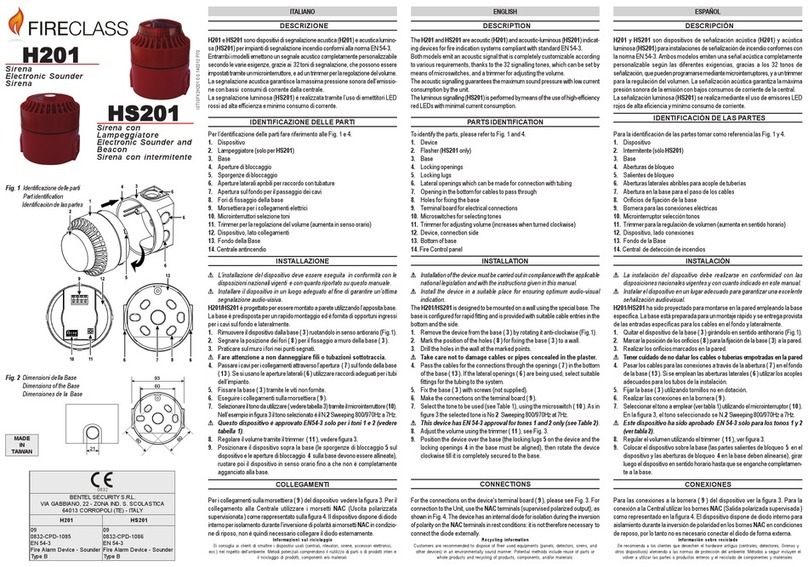 FireClass H201 quick start guide