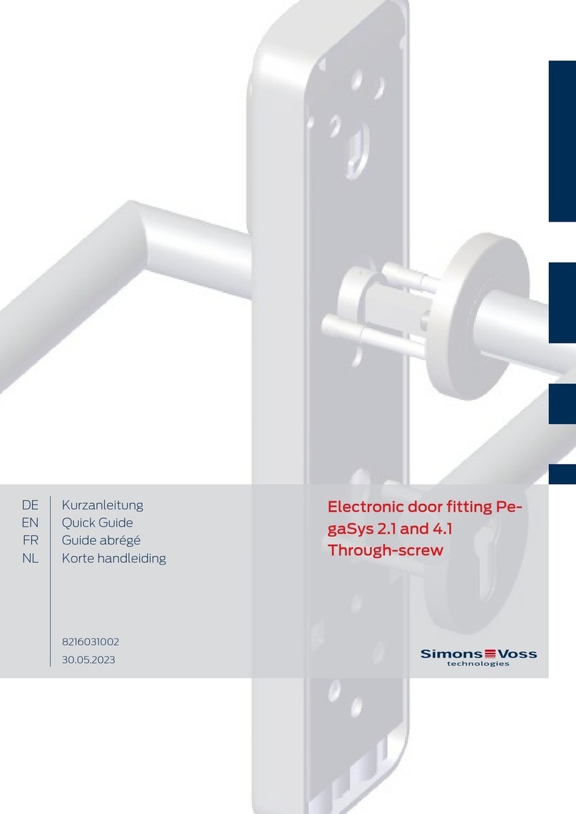 Allegion SimonsVoss PegaSys 2.1 User manual Allegion SimonsVoss PegaSys 2.1 User manual