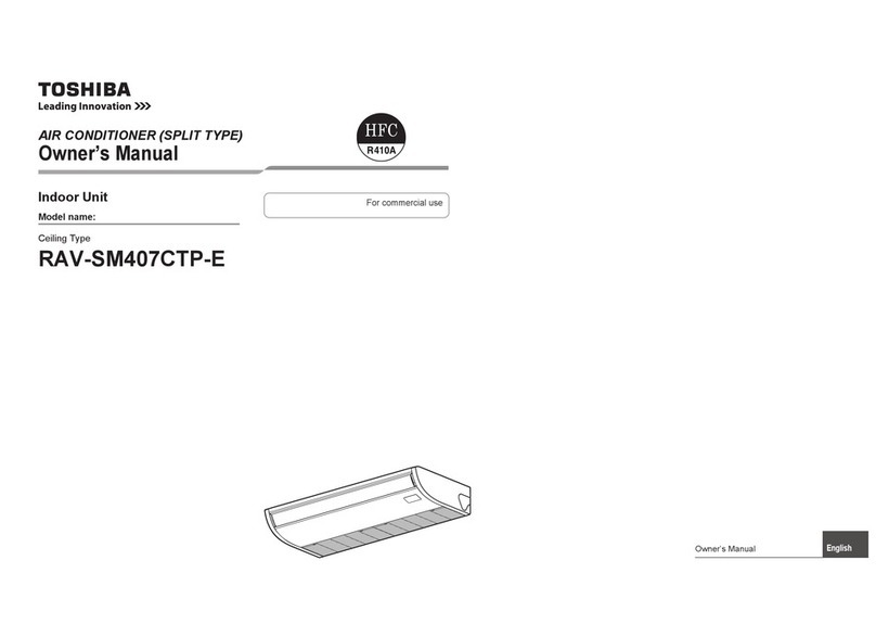 Toshiba RAV-SM407CTP-E owner's manual