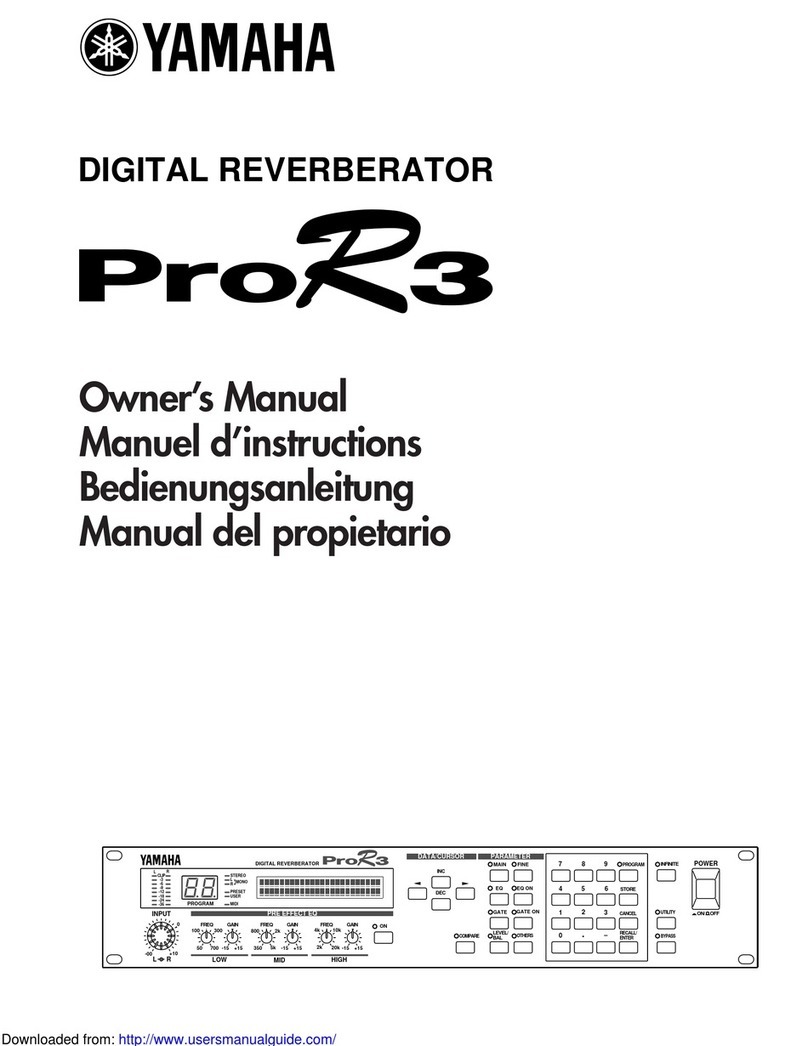 Yamaha ProR3 User manual