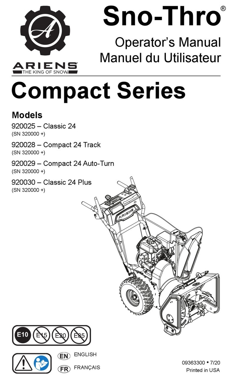 Ariens Sno-Thro Compact Classic 24 Track Operator's manual