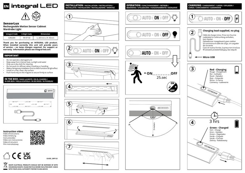 Integral LED SensorLux ILWL004 User manual