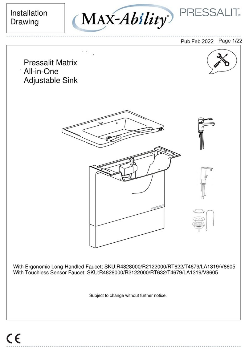 Max-Ability Pressalit Matrix... installation manual