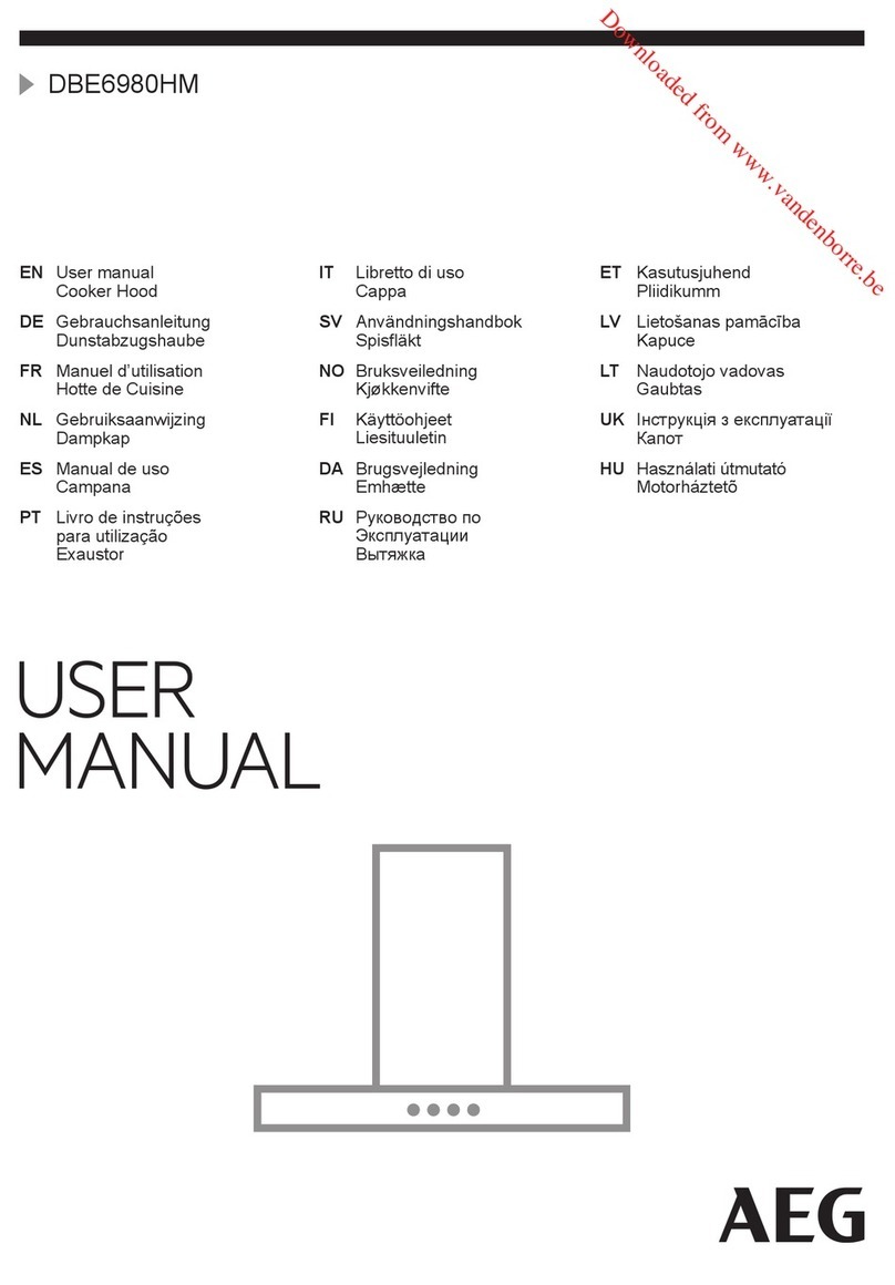 AEG DBE6980HM User manual