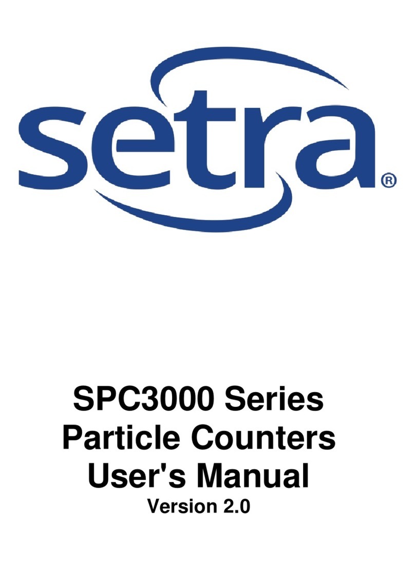 Setra Systems SPC3000 Series user manual