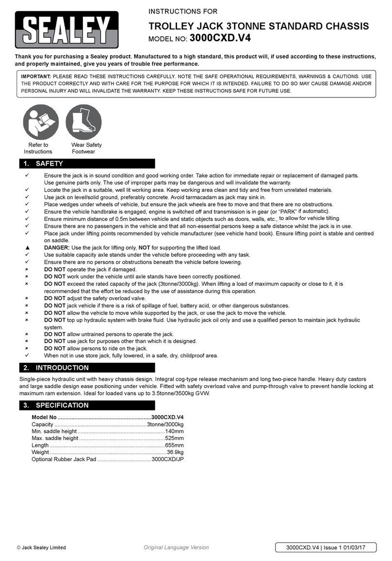 Sealey 3000CXD.V4 User manual