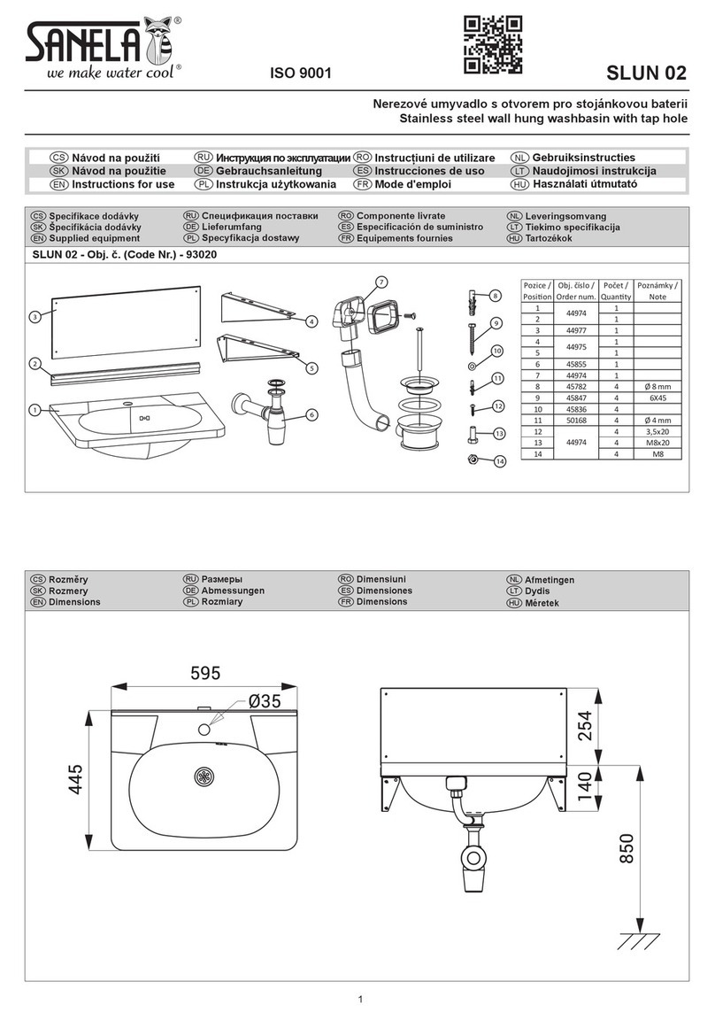 Sanela SLUN 02 Instructions for use