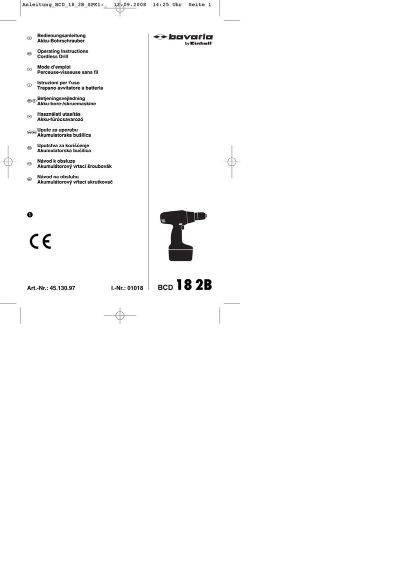 EINHELL bavaria BCD 18 2B operating instructions