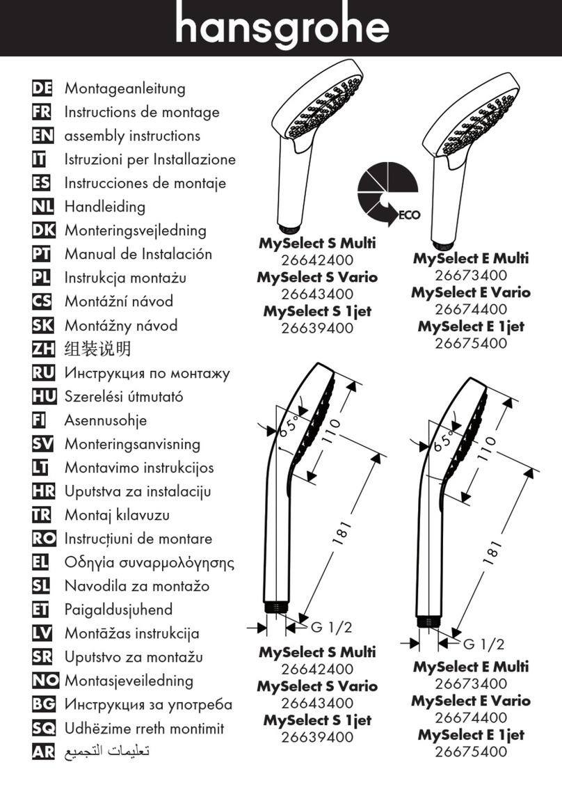 Hans Grohe MySelect S Multi 26642400 User manual Hans Grohe MySelect S Multi 26642400 User manual