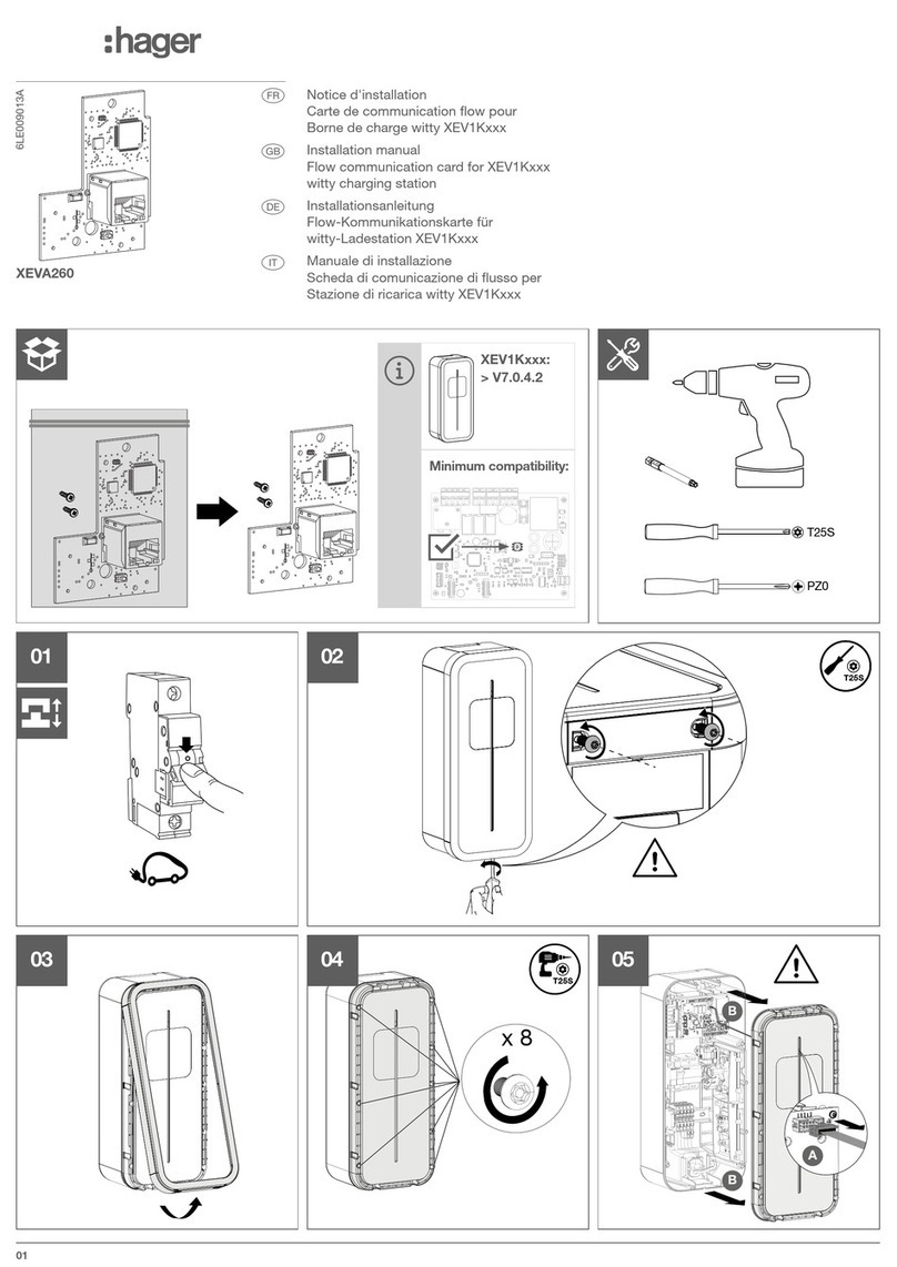hager XEVA260 installation manual