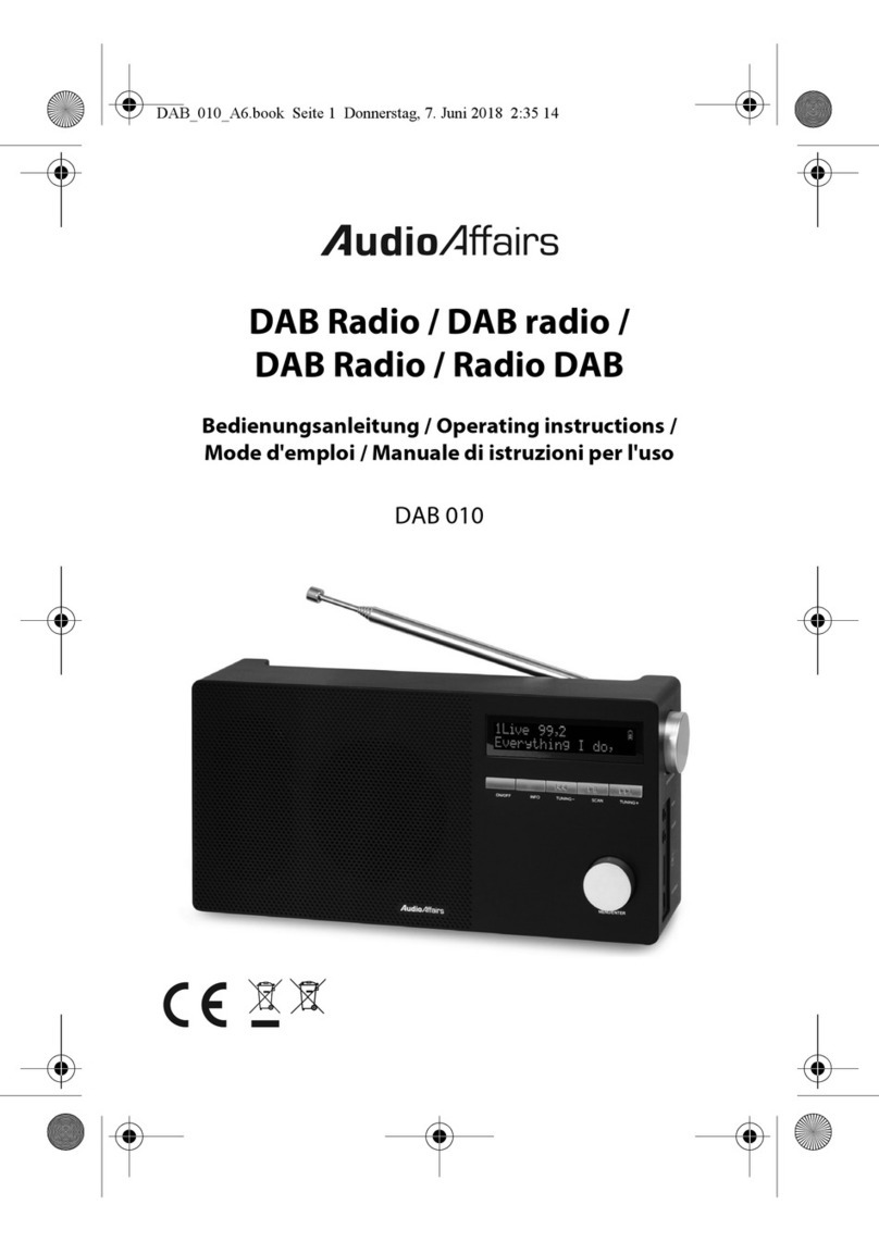 Globaltronics Audio Affairs DAB 010 operating instructions