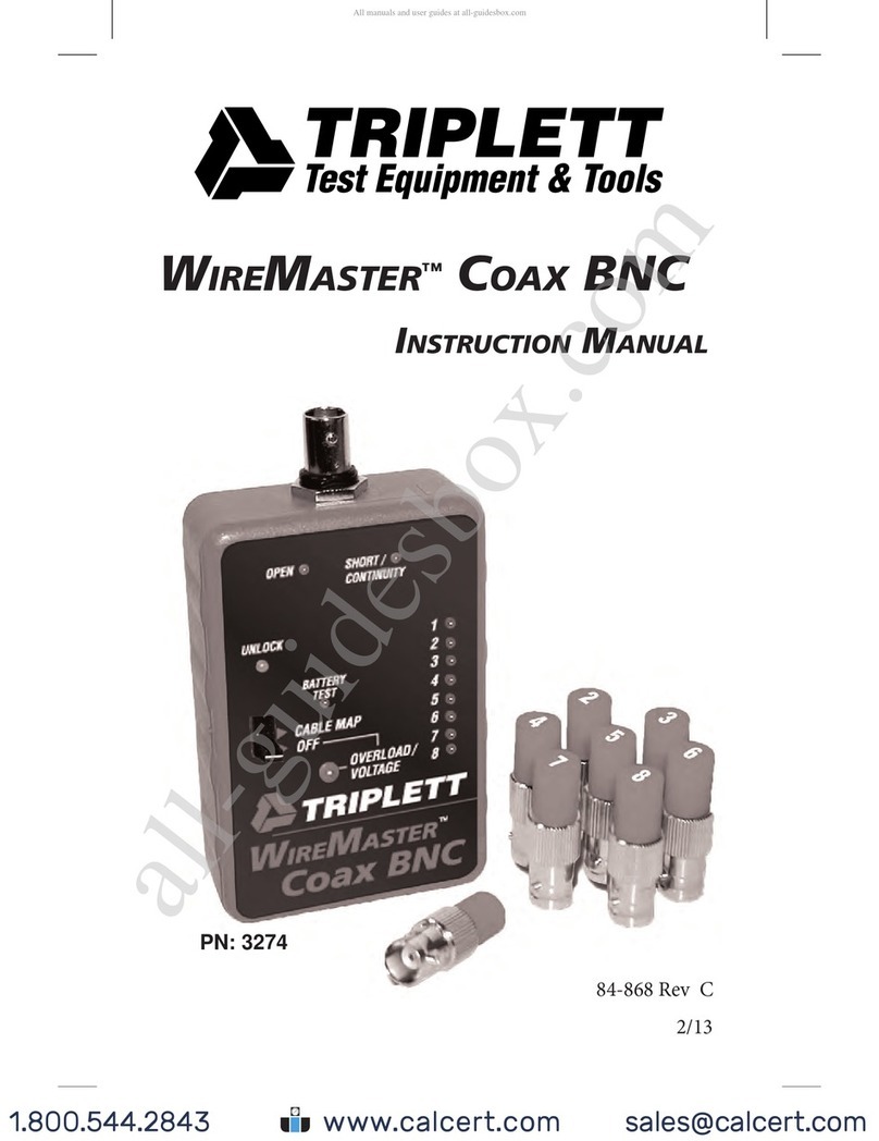 Triplett WireMAster Coax BNC instruction manual