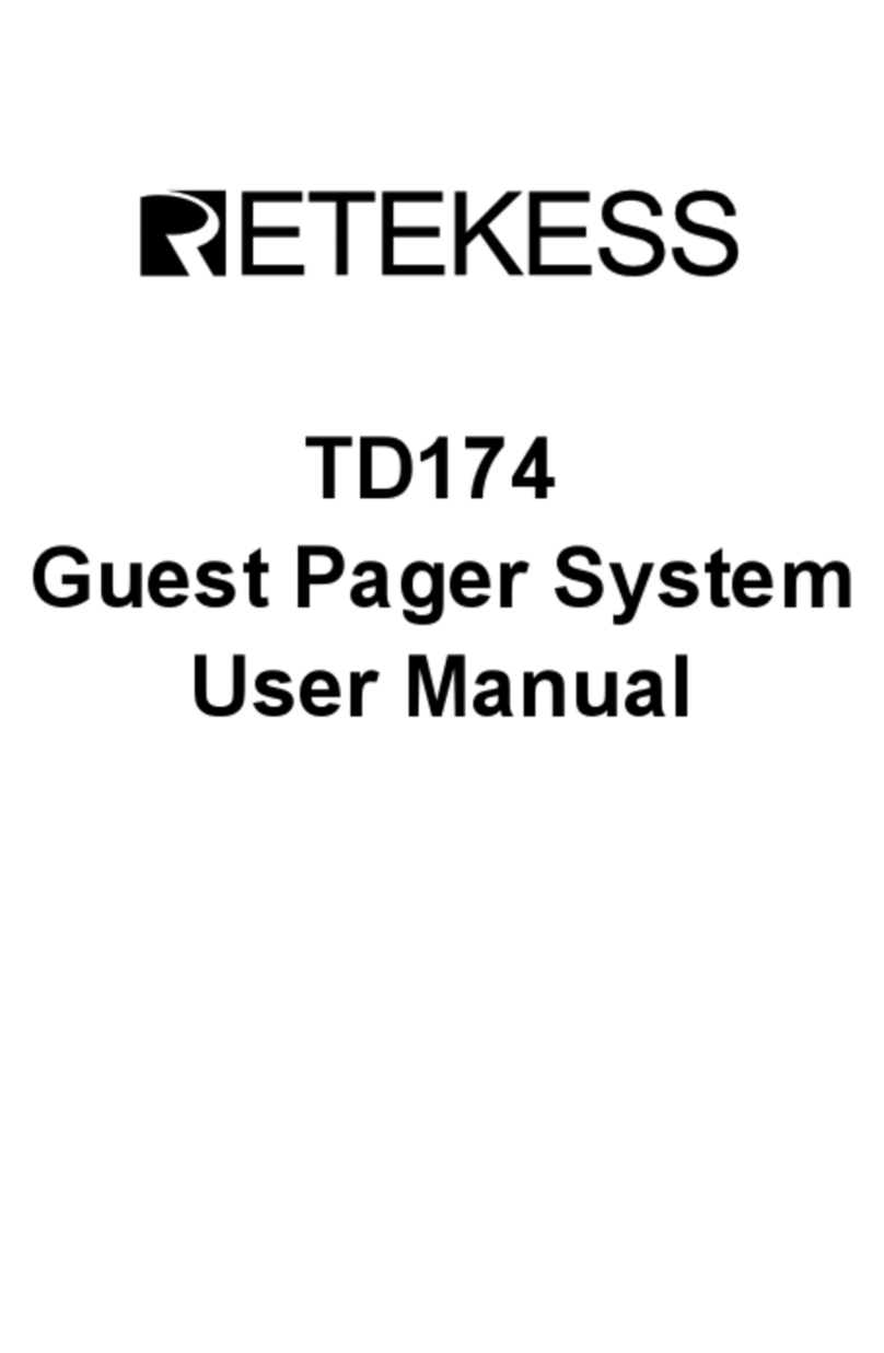 Retekess TD174 User manual