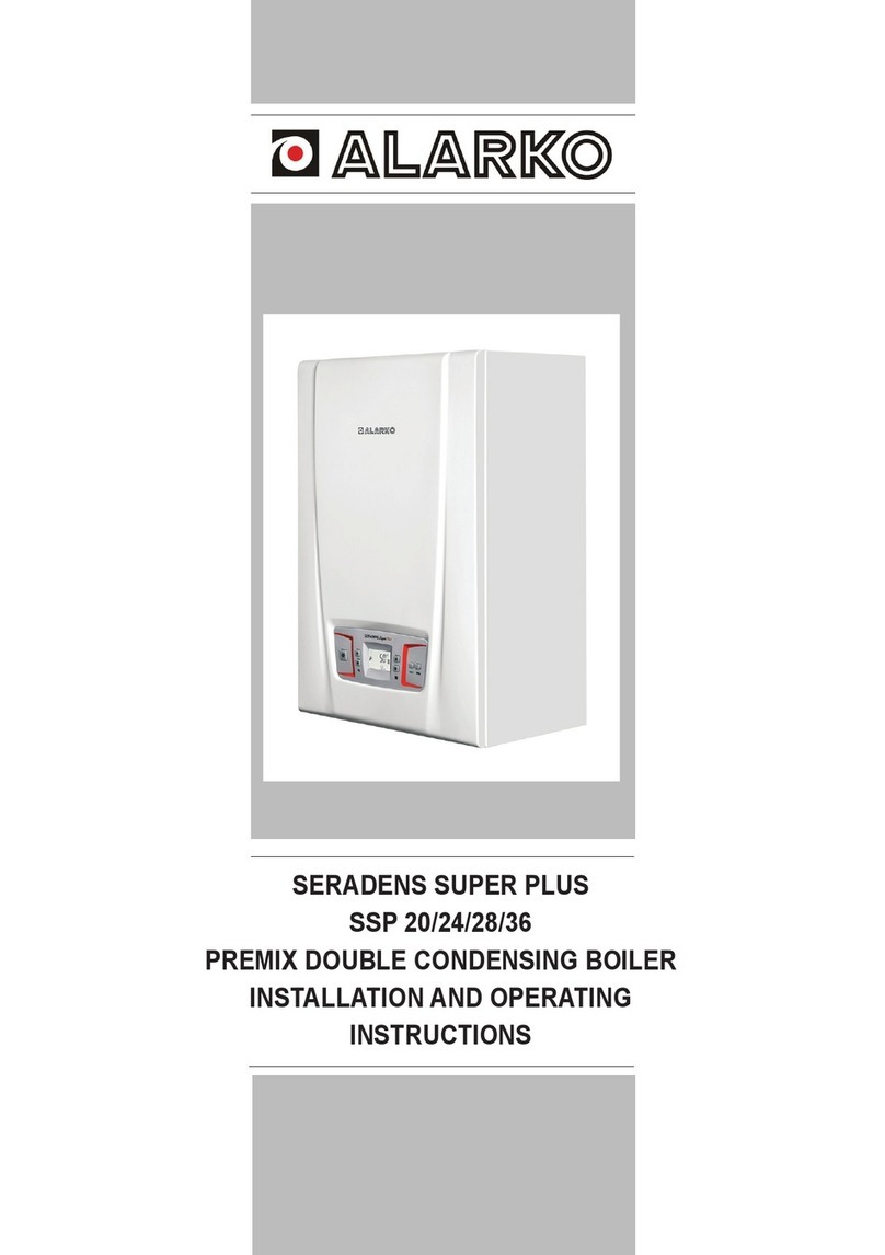 Alarko SERADENS SUPER PLUS SSP 20 Installation and operating instructions