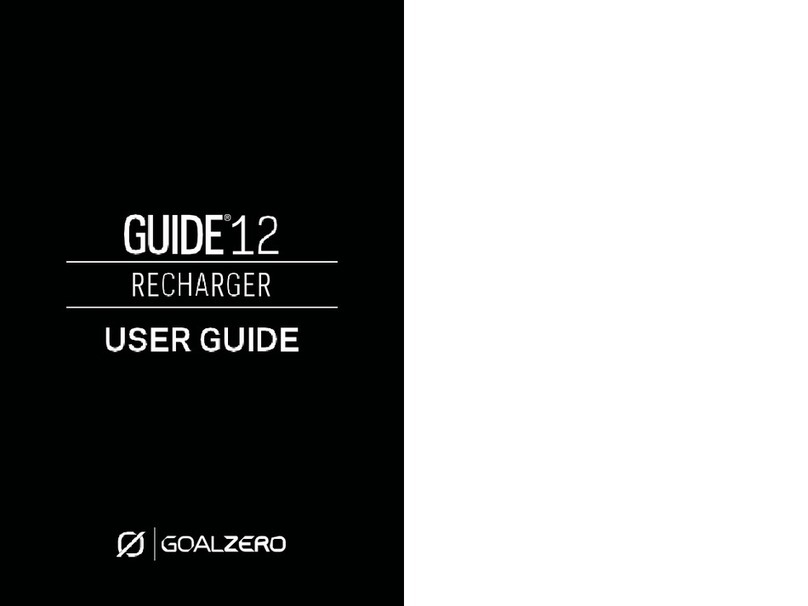 GOAL ZERO GUIDE 12 User manual GOAL ZERO GUIDE 12 User manual