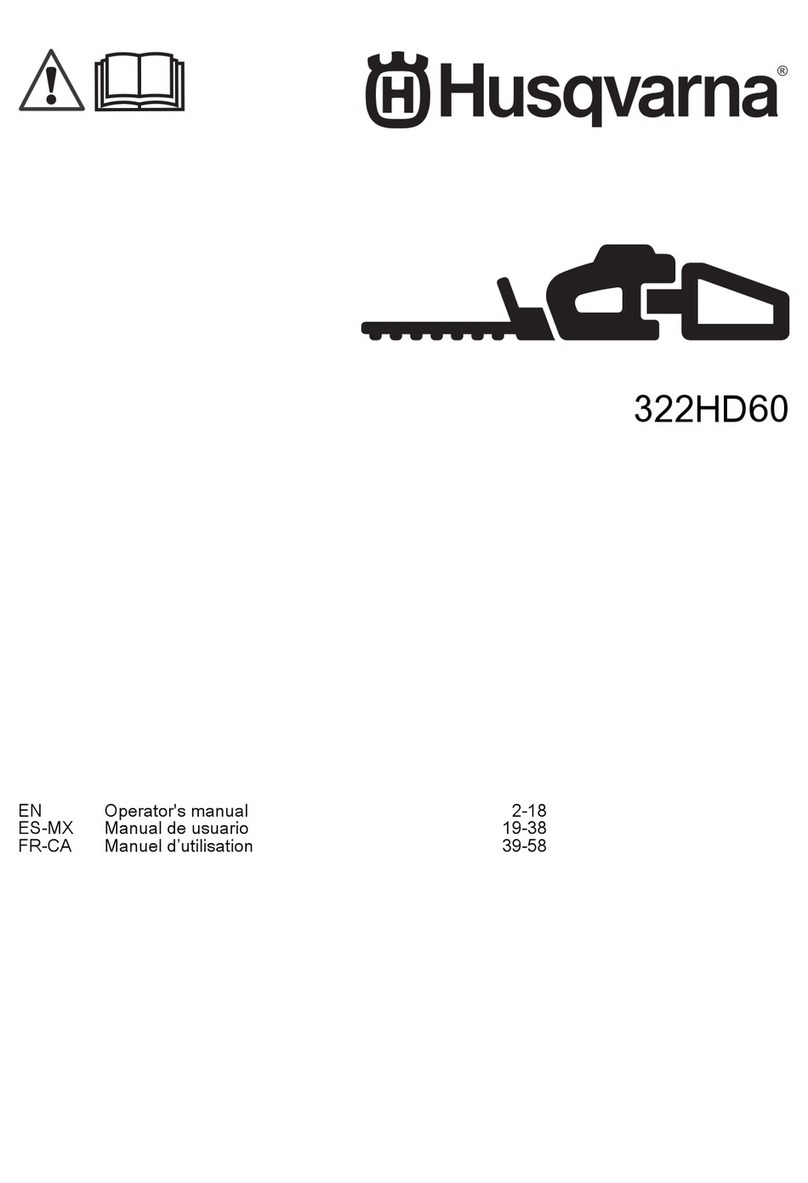 Husqvarna 322HD60 Operator's manual