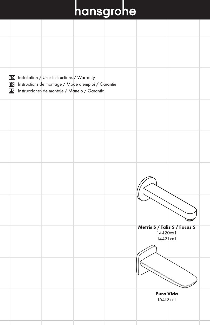 Hans Grohe Metris S 14420 1 Series Instruction Manual