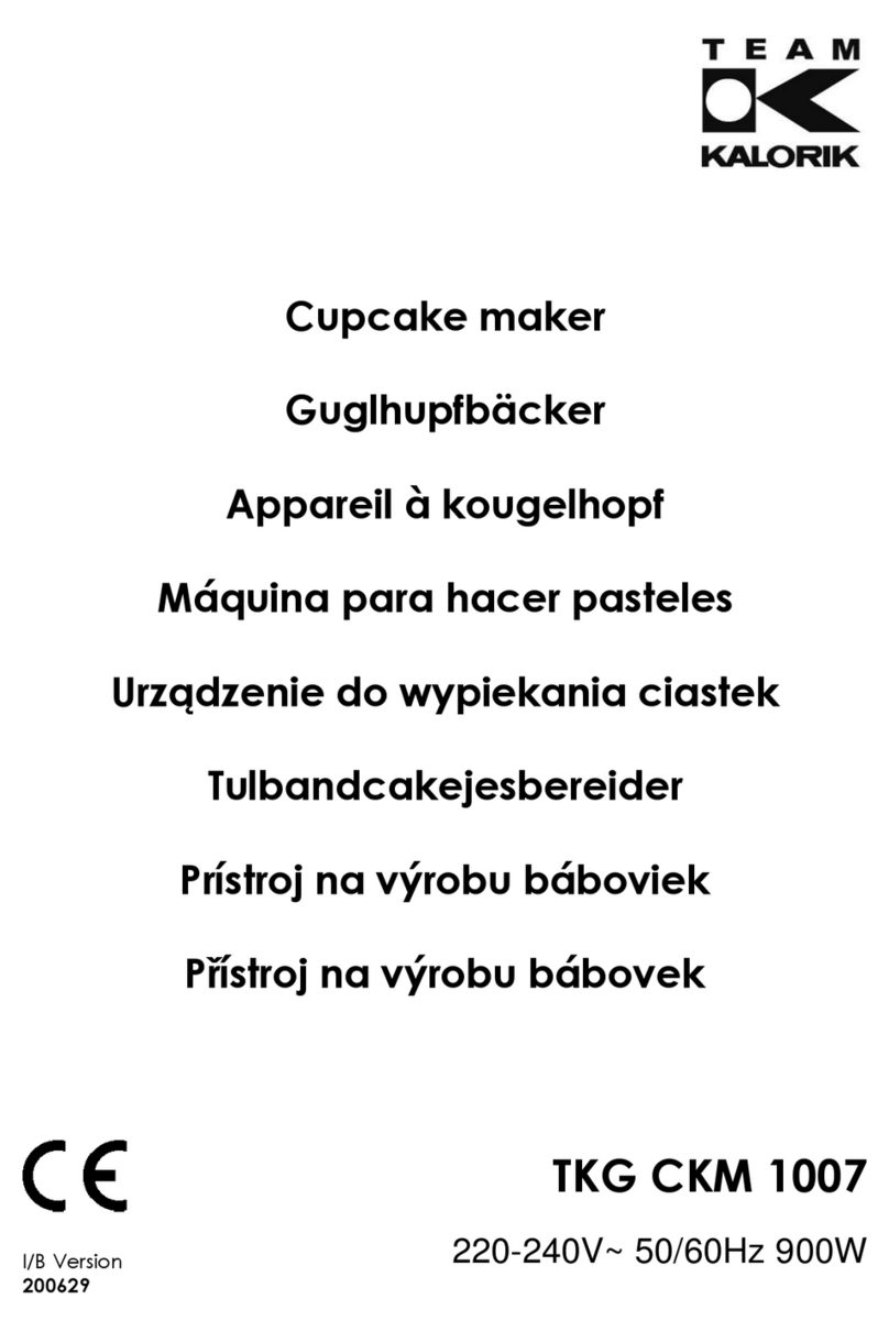 Team Kalorik TKG CKM 1007 manual