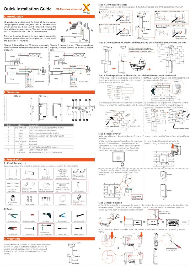 SolaX Power X1-Matebox Quick installation guide