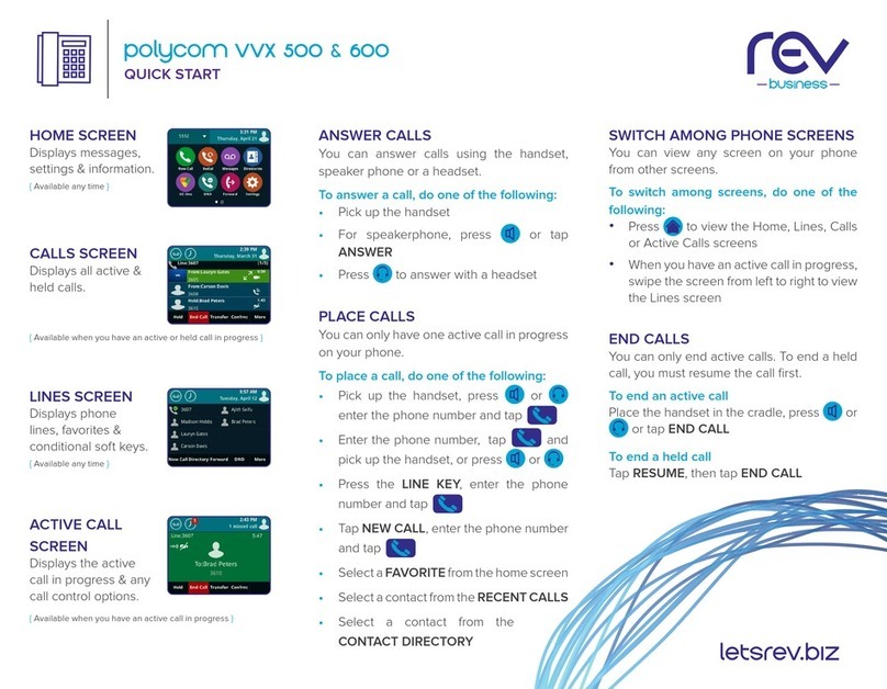Polycom VVX 500 User manual