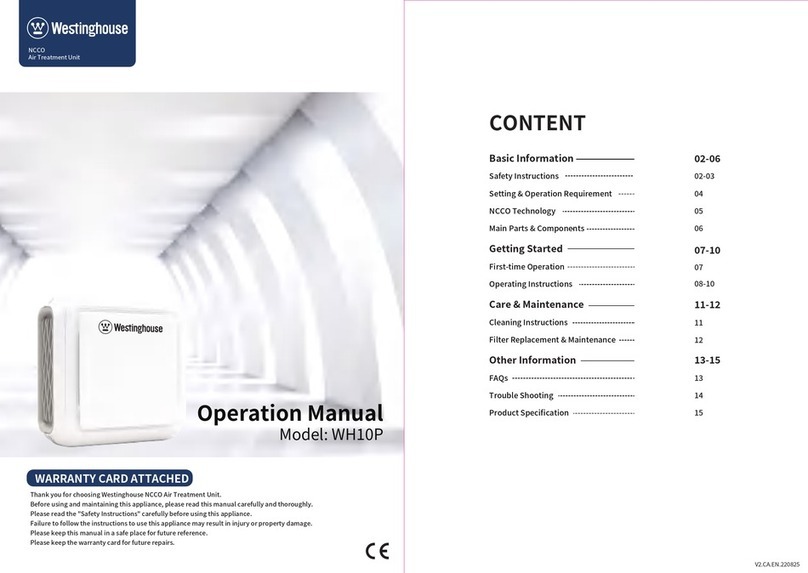 Westinghouse WH10P Operation manual