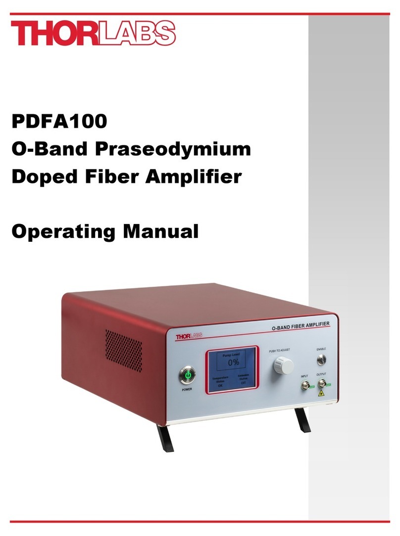 THORLABS PDFA100 operating manual