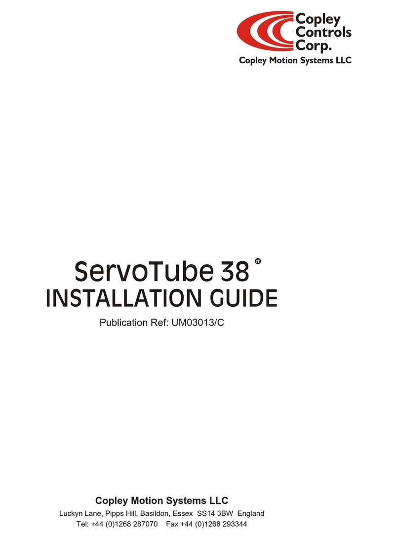 Copley Controls Corp. UM03013/C installation guide