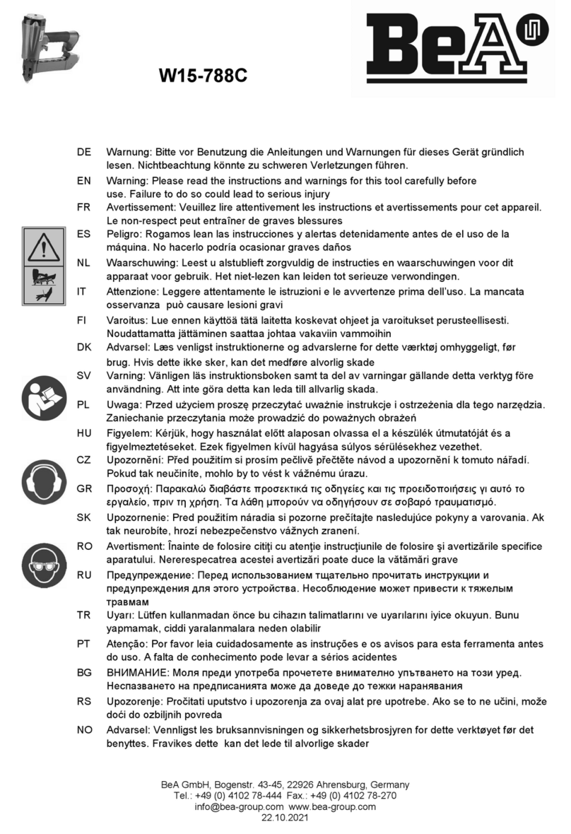 BEA W15-788C operating manual