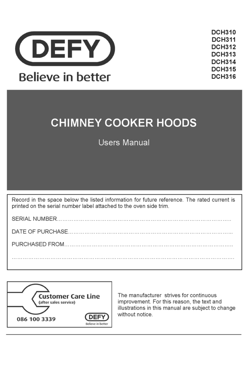 Defy DCH310 user manual