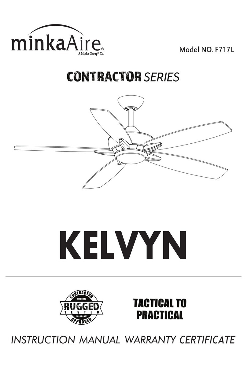 Minka Group minkaAire Contractor Series User manual Minka Group minkaAire Contractor Series User manual