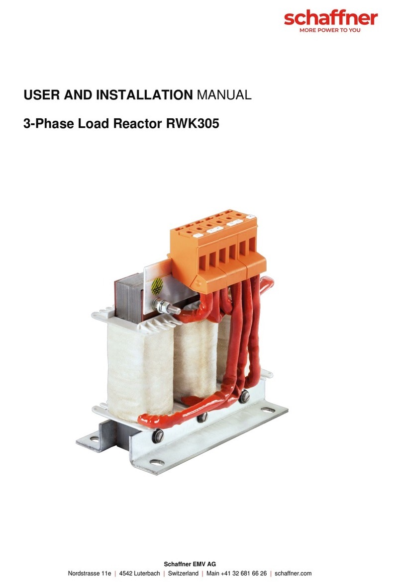 Schaffner RWK305 Operating manual