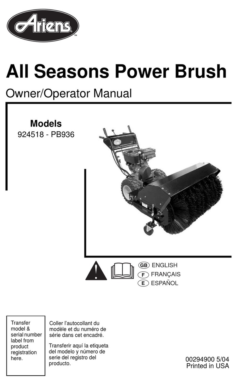 Ariens 926502 - PB936 Owner's/operator's manual