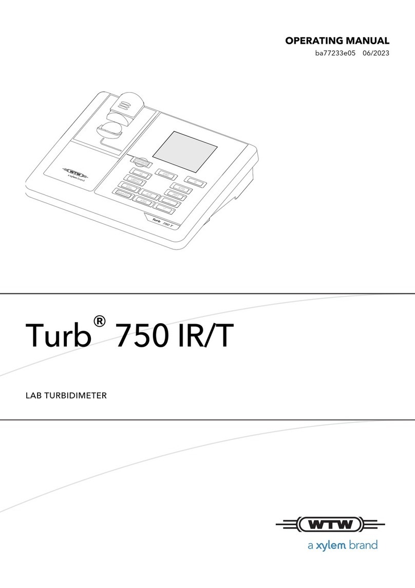 Xylem WTW Turb 750 IR User manual Xylem WTW Turb 750 IR User manual
