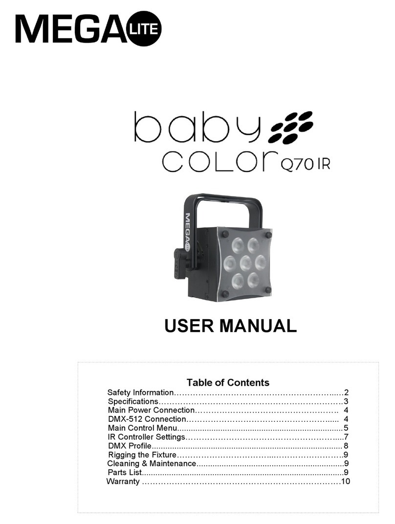 MegaLite baby color Q70 IR User manual MegaLite baby color Q70 IR User manual