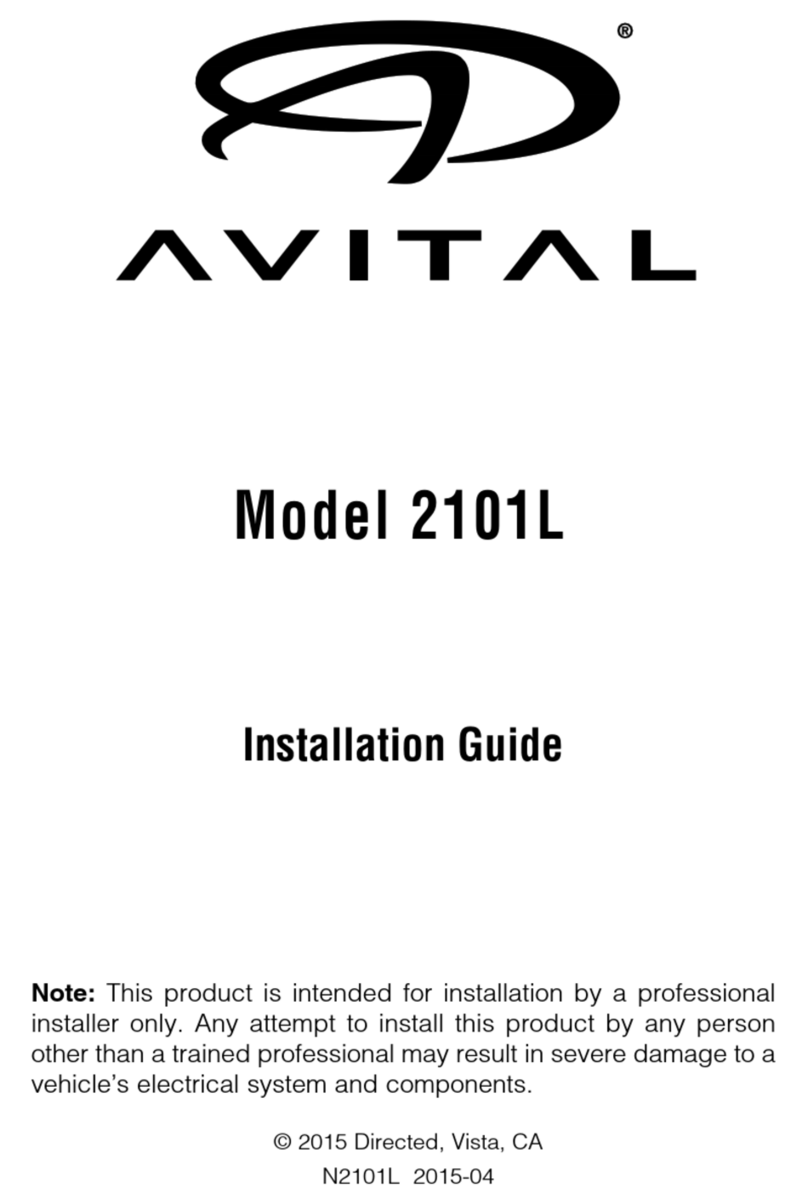 Avital 2101L installation guide