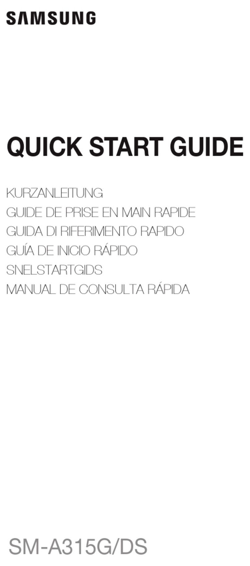 Samsung SM-A315G/DS User manual