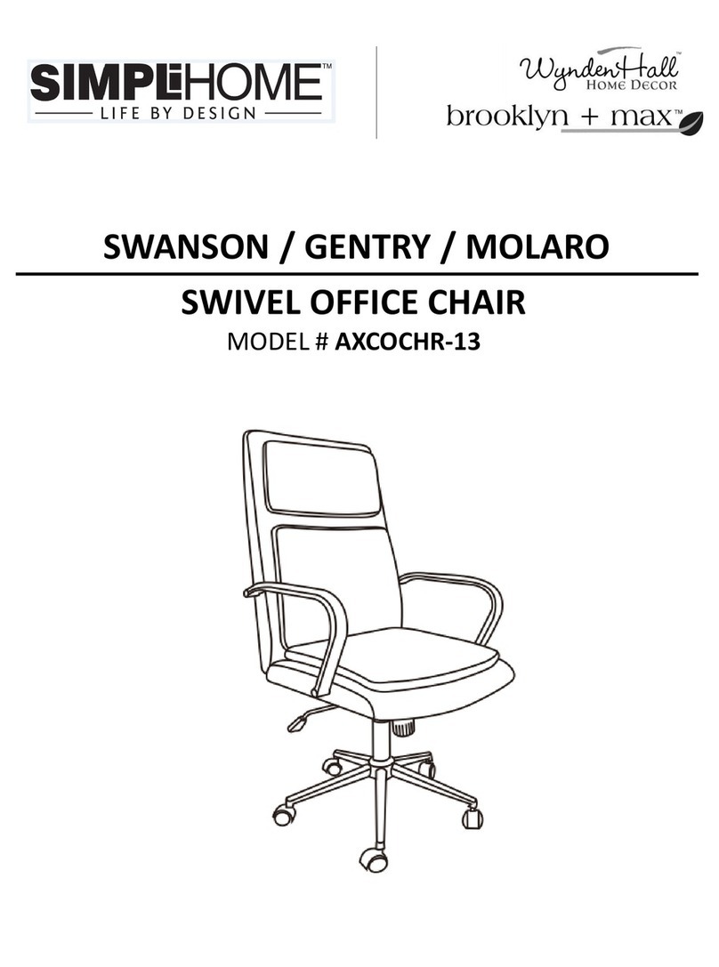 Simpli Home brooklyn + max WyndenHall AXCOCHR-13 Assembly instructions