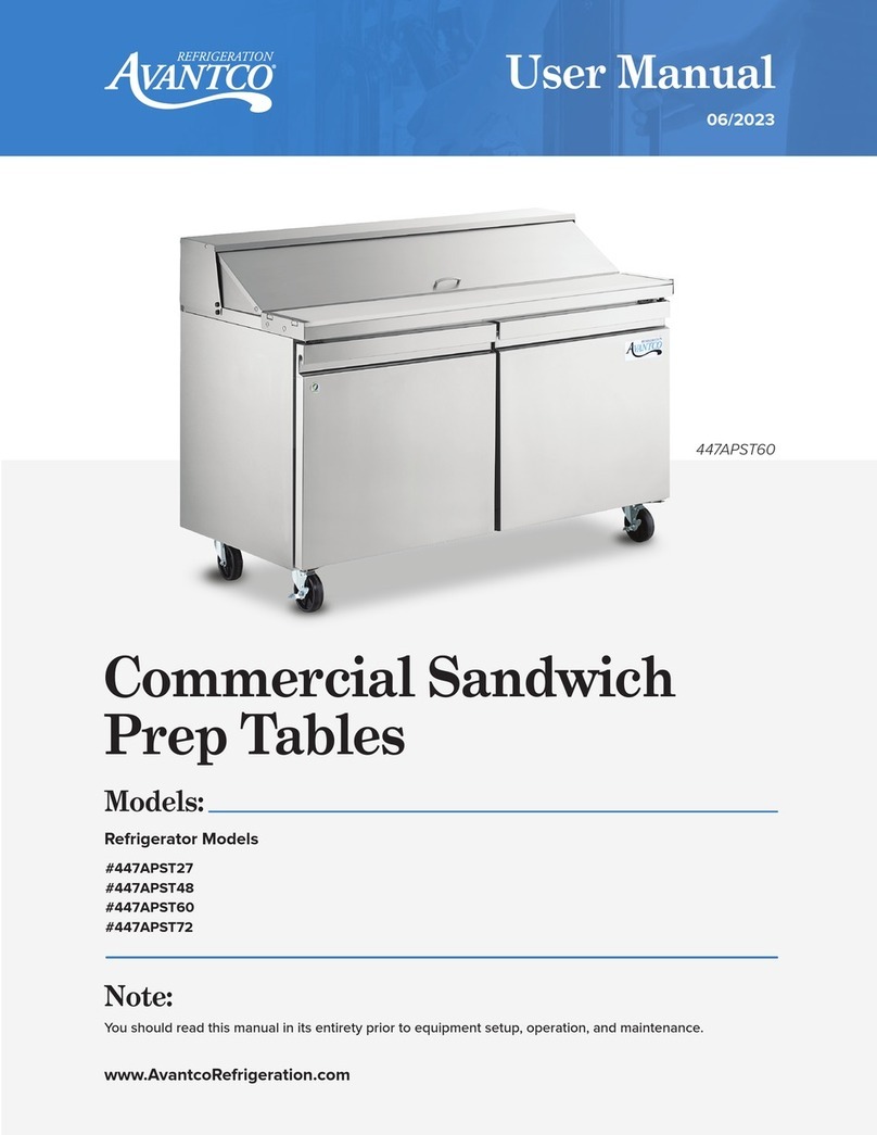 Avantco 447APST60 user manual