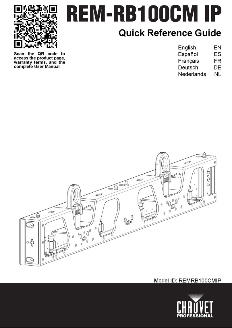 Chauvet Professional REM-RB100CM IP Quick reference guide