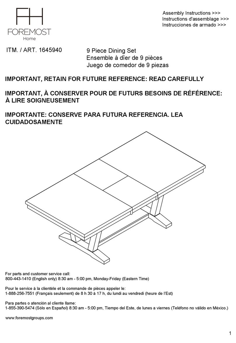 Foremost 1645940 Assembly instructions