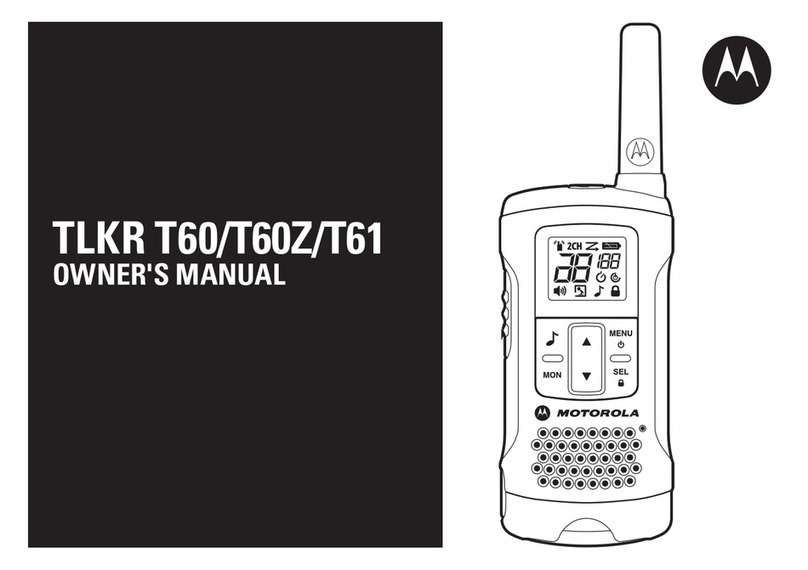 Motorola TLKR T60Z User manual