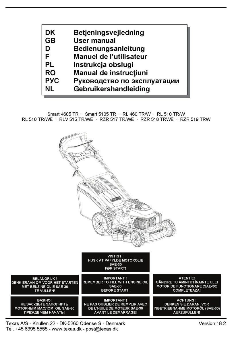 Texas A/S RLV 515 TR/WE user manual