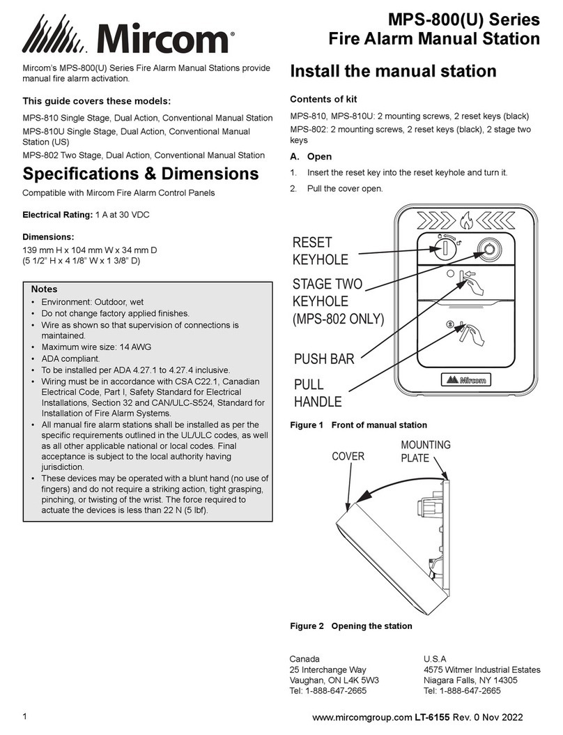 Mircom MPS-800 Series manual Mircom MPS-800 Series manual