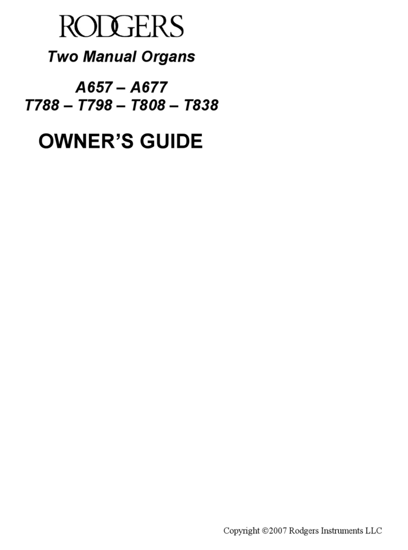 Rodgers A657 owner's guide
