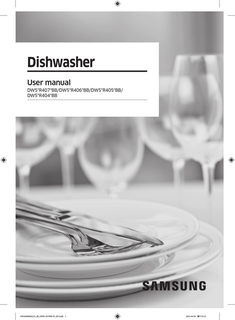 Samsung DW5 R405 BB Series User manual