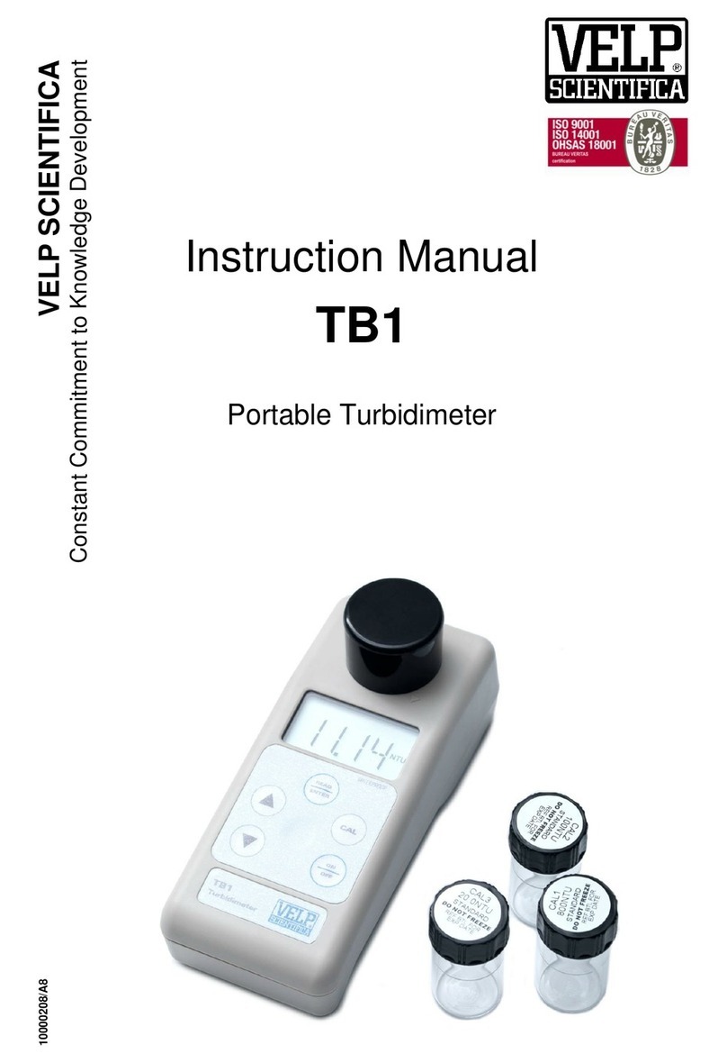 Velp Scientifica TB1 instruction manual