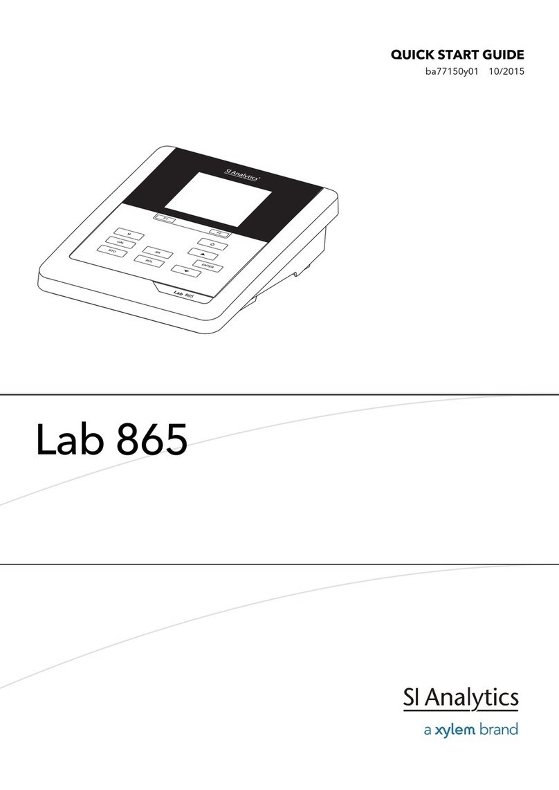 Xylem SI Analytics Lab 865 User manual Xylem SI Analytics Lab 865 User manual