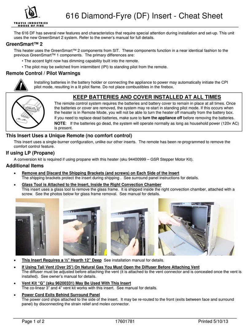 Travis Industries 616 DF User manual